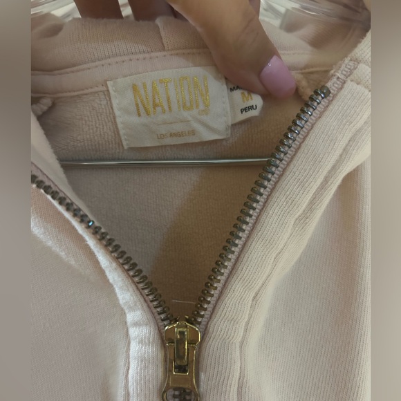 Nation LTD Los Angeles Light Pink Hoodie - Picture 5 of 5